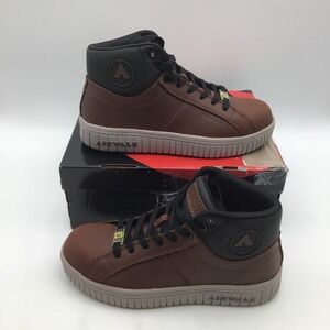 Airwalk Womens Deuce Mid Top SD Safety Toe Work Shoes Brown‎ AW6213 Size 9 B NEW